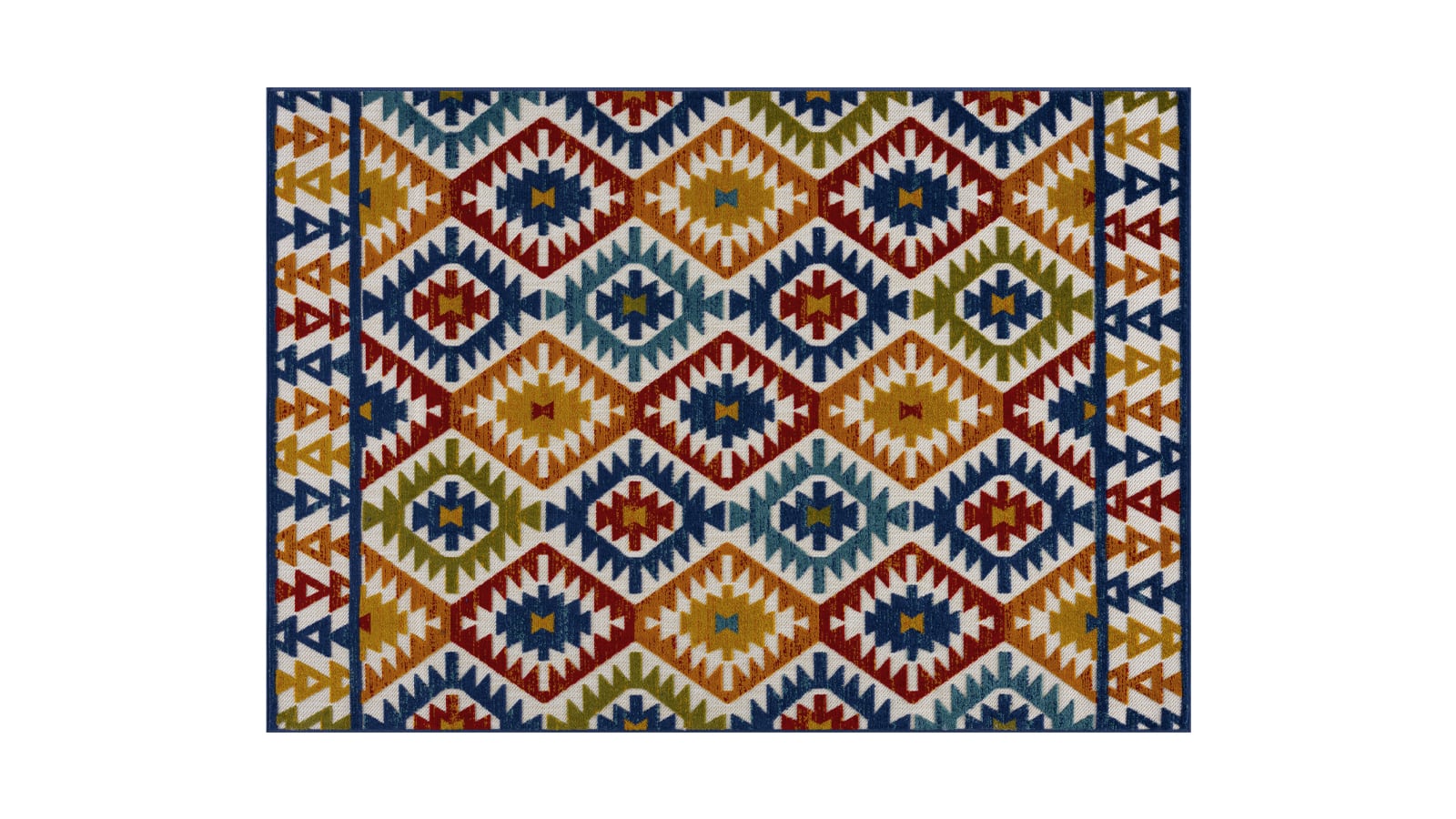 Tapis d'extérieur scandinave Multicolore 200x290cm - Collection Joe